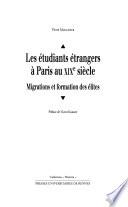 Les étudiants étrangers à Paris au XIXe siècle