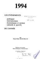 Les Evénements de l'année