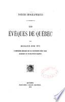 Les évêques de Québec