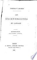 Les excentricités du langage