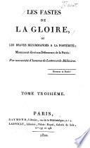 Les fastes de la gloire