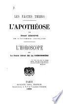 Les fastes Thiers. L'apothéose