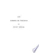 Les femmes de théâtre du XVIIIe siècle