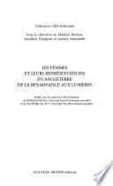Les femmes et leurs représentations en Angleterre de la Renaissance aux Lumières