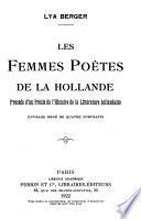 Les femmes poètes de la Hollande