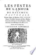 Les fêtes de l'Amour et de Bacchus