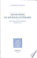 Les fictions du journal littéraire