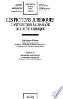 Les fictions juridiques
