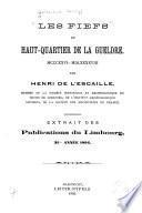 Les fiefs du haut-quartier de la Gueldre