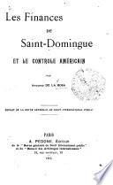 Les finances de Saint-Domingue et le contrôle américain