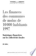 Les finances des communes de moins de 10 000 habitants