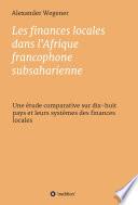 Les finances locales dans l'Afrique francophone subsaharienne