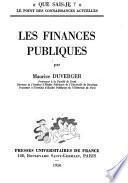 Les finances publiques