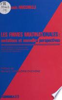 Les firmes multinationales : mutations et nouvelles perspectives