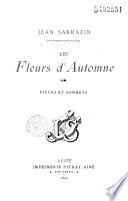 Les fleurs d'automne