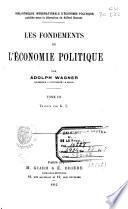 Les fondements de l'économie politique