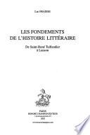 Les fondements de l'histoire littéraire