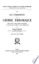 Les fondements de la chimie théorique
