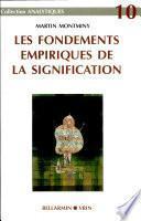 Les fondements empiriques de la signification