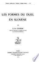 Les formes du duel en slovène