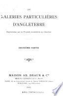 Les galeries particulières en Angleterre