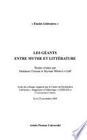 Les géants entre mythe et littérature