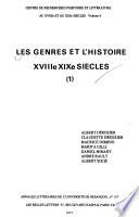 Les Genres et l'histoire, XVIIIe, XIXe siècles