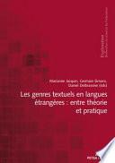 Les Genres Textuels en Langues étrangères : Entre Théorie et Pratique