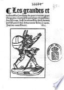 Les grandes et inestimables cronicques, du grant et enorme geant Gargantua: ...