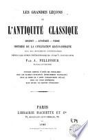 Les Grandes leçons de l'antiquité classique