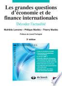 Les grandes questions d'économie et de finance internationales