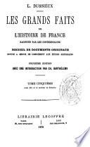 Les grands faits de l'histoire de France