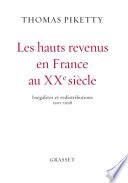 Les hauts revenus en France au XXe siècle