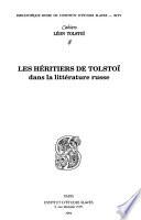 Les héritiers de Tolstoï dans la littérature russe