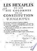Les Hexaples au Les six colomnes sur la Constitution unigenitus ...