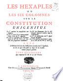 Les Hexaples, ou, les six colomnes sur la Constitution Unigenitus...