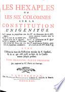 Les Hexaples ou les six colonnes sur la constitution Unigenitus
