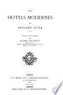 Les hôtels modernes