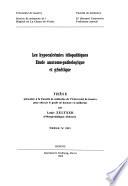 Les hypocalcemies idiopathiques etude anatomo-pathologique