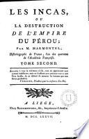 Les Incas ou La Destruction de l ́Empire du Pérou