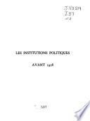 Les institutions politiques de la France