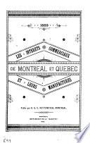 Les intérêts commerciaux de Montréal et Québec et leurs manufactures
