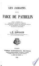 Les jargons de la farce de Pathelin