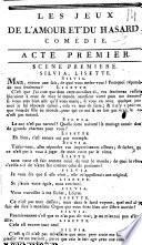 Les jeux de l'amour et du hasard,
