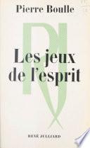 Les jeux de l'esprit