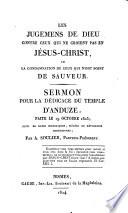 Les jugements de Dieu contre ceux qui ne croient pas en Jésus-Christ ou la condamnation de ceux qui n'ont point de Sauveur