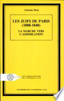 Les Juifs de Paris (1808-1840)