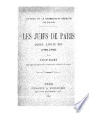 Les Juifs de Paris sous Louis XV