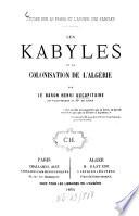 Les Kabyles et la colonisation de l'Algérie