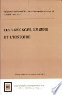 Les Langages, le sens et l'histoire